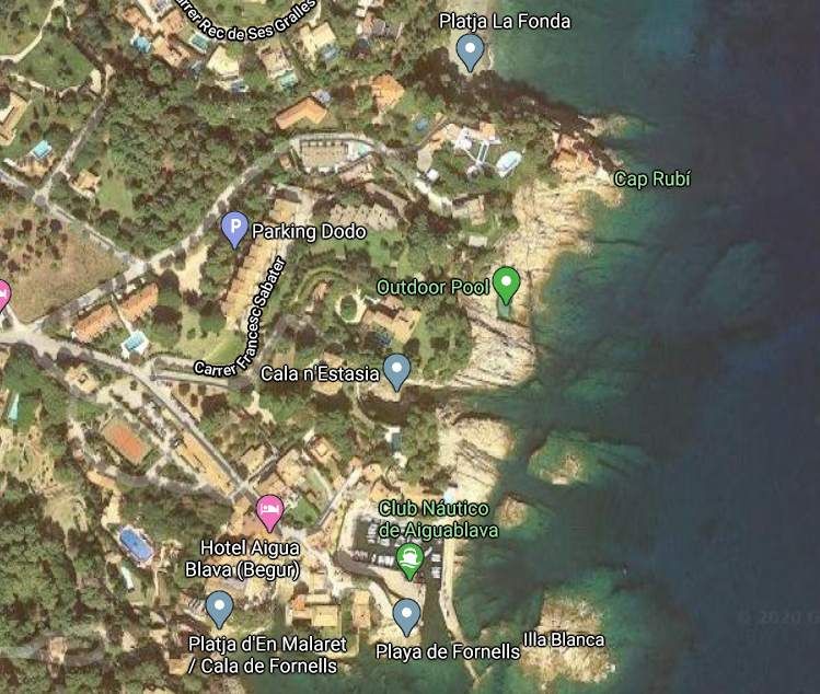 mapa piscina natural begur es cau